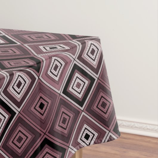 Nappe Geometry ethnic patchwork brown burgundy  (In Situ)