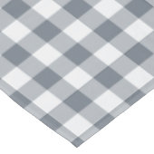 Nappe Gingham à carreaux classique gris (Angle)