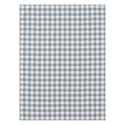Nappe Gingham à carreaux classique gris (Devant)