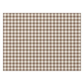 Nappe Gingham à carreaux classique marron (Devant (Horizontal))