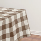 Nappe Gingham à carreaux classique marron (In Situ)