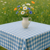 Nappe Gingham Bleu et Blanc de style fermier 