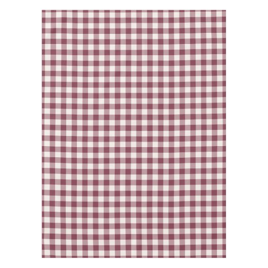 Nappe Gingham Carreauté Classique Bourgogne (Devant)