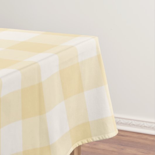 Nappe Gingham carreauté jaune ensoleillé (In Situ)