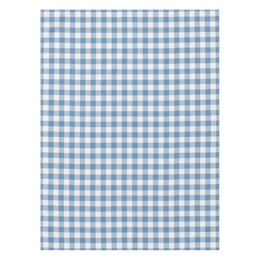 Nappe Gingham Classique Bleu Poussiéreux (Devant)