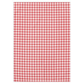 Nappe Gingham Classique Doux - carreaux rouges et blancs (Devant)