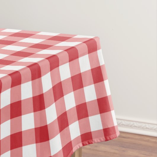 Nappe Gingham Classique Doux - carreaux rouges et blancs (In Situ)