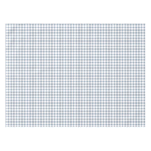 Nappe Gingham Pattern Coastal Checkered White Muted Blue (Devant (Horizontal))