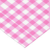 Nappe Gingham rose et blanc (Angle)