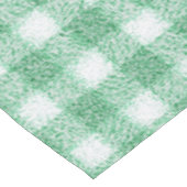Nappe Gingham vert menthe à carreaux (Angle)