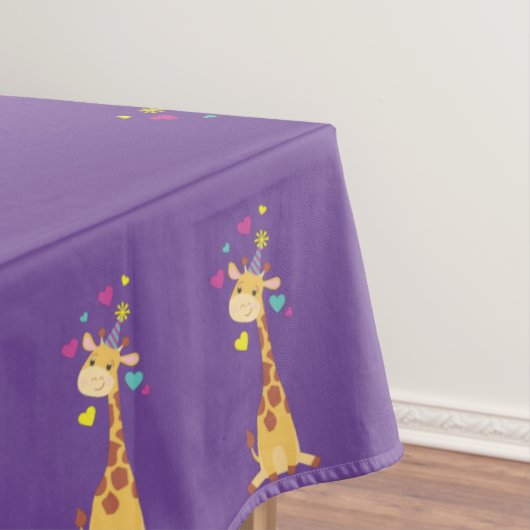 Nappe Giraffe Anniversaire de enfant Party Cute (In Situ)