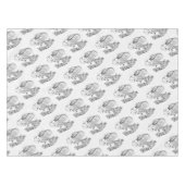 Nappe Giraffe de Noël et Père Noël (Devant (Horizontal))