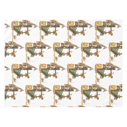 Nappe Giraffe de singe de Lion blanc Lion blanc (Devant (Horizontal))