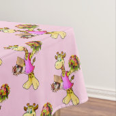 Nappe Giraffe rose Floral (In Situ)