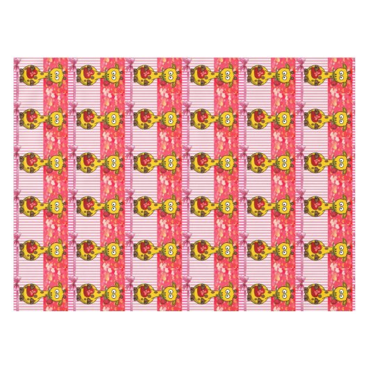 Nappe Giraffe Saint-Valentin (Devant (Horizontal))