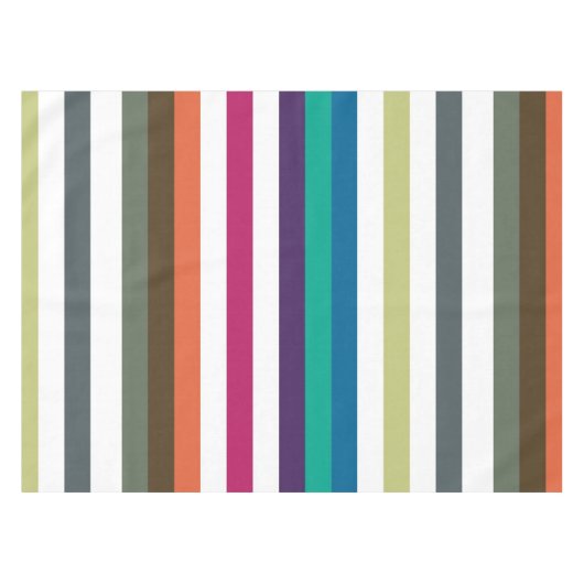 Nappe Girly Bold Rainbow Big Horizontal Stripes Motif (Devant (Horizontal))