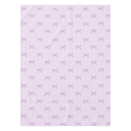 Nappe Girly Chic Purple Bow Pattern Spring & Summer  (Devant)
