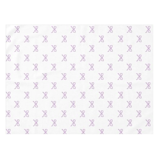 Nappe Girly Chic Purple Bow Pattern Spring & Summer  (Devant (Horizontal))