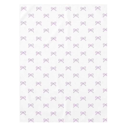 Nappe Girly Chic Purple Bow Pattern Spring & Summer  (Devant)