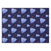 Nappe Glace d'hiver Arbre bleu Holly Berries Marine Noël (Devant (Horizontal))