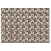 Nappe Glam Champagne Or Rouge Fleurs blanches (Devant (Horizontal))