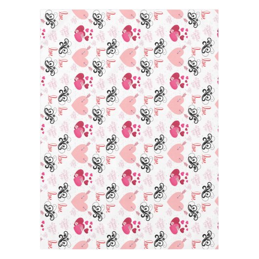 Nappe glitter pink heart vibrant romantic wallpaper (Devant)