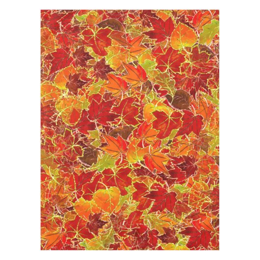 Nappe Glittery Fall Maple Feuilles (Devant)
