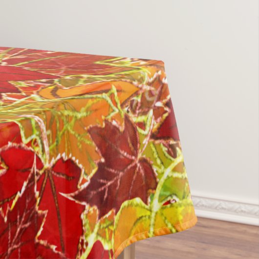 Nappe Glittery Fall Maple Feuilles (In Situ)