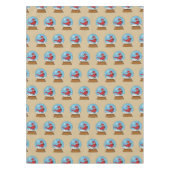 Nappe Globe des neiges avec cardinal rouge mignon (Devant)