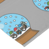Nappe Globe des neiges avec trois Chouettes Gnomes (Angle)