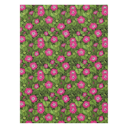 Nappe Gloire du matin en rose et vert (Devant)