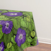 Nappe Gloire du matin en violet et vert (In Situ)