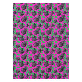 Nappe Glossy Black Roses On A Hot Pink Background (Devant)