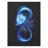 Nappe Glowing infinity with blue rose (Devant)