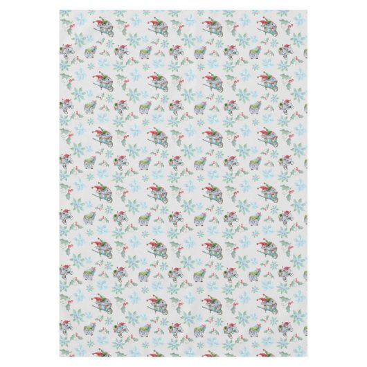 Nappe Gnomes de Noël en jeu (Devant)