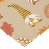 Nappe Gnomes de Thanksgiving avec feuilles d'automne (Angle)