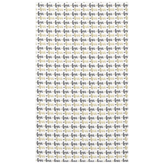 Nappe Gold Black Love Heart (Devant)