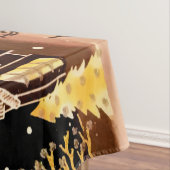 Nappe Gold Christmas Village Deer Winter Night (In Situ)