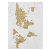 Nappe Gold Foil World Map Custom Moveable Heart Location (Devant)