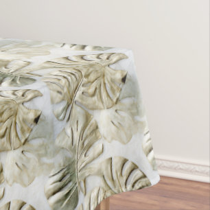 Nappe Gold Green Tropical Feuille Sage