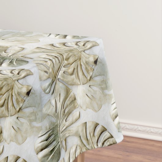 Nappe Gold Green Tropical Feuille Sage (In Situ)