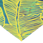 Nappe Gold Tropical Jungle Vert Feuille Aquarelle (Angle)