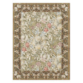 Nappe Golden Lilies Birds William Morris Motif (Devant)