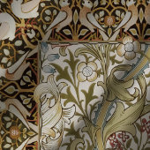 Nappe Golden Lilies Birds William Morris Motif