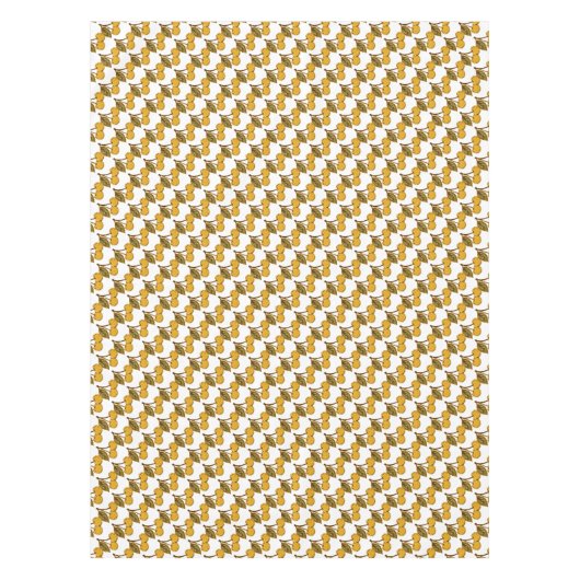 Nappe Golden Metallic Cherries Pattern (Devant)