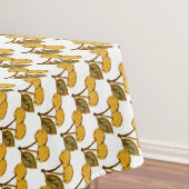 Nappe Golden Metallic Cherries Pattern (In Situ)