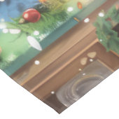 Nappe Golden Retriever Gâteau de vacances : Noël festif (Angle)