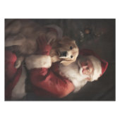 Nappe Golden Retriever with Santa Clause Christmas (Devant (Horizontal))