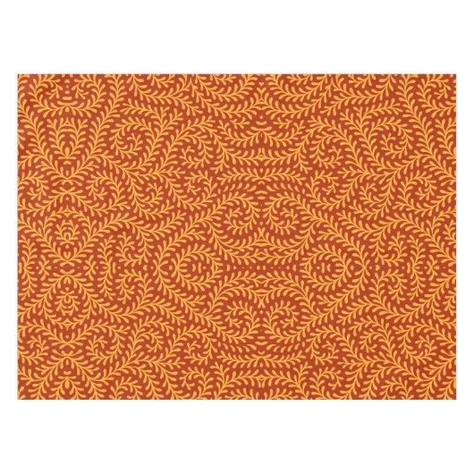 Nappe Golden Yellow Leafy Vine Pattern  (Devant (Horizontal))