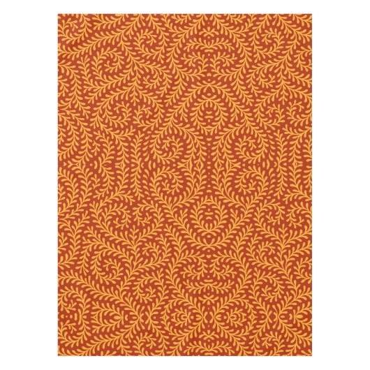 Nappe Golden Yellow Leafy Vine Pattern  (Devant)